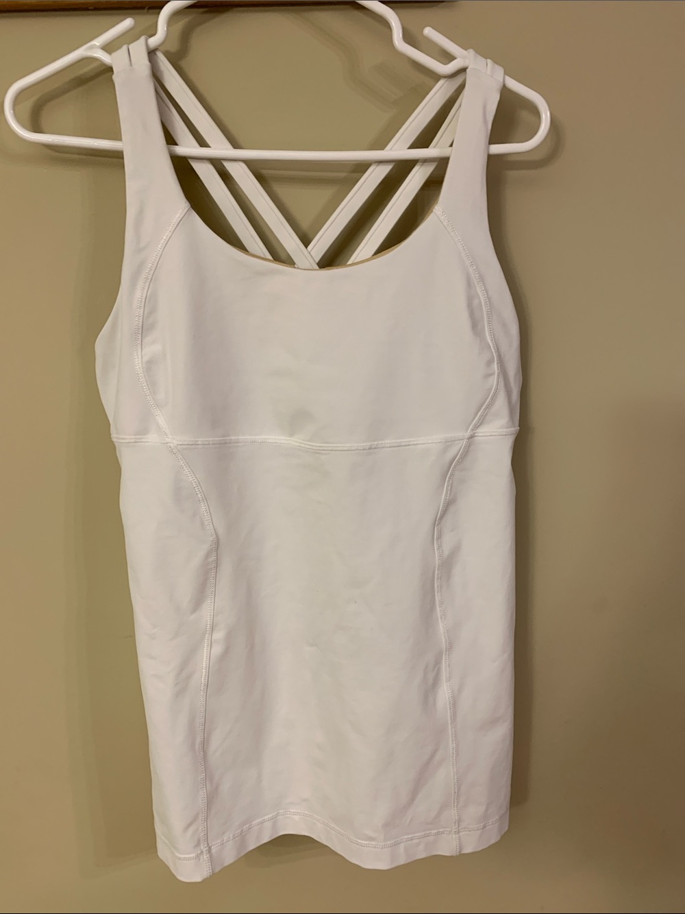 lululemon athletica White Strappy Studio Tank